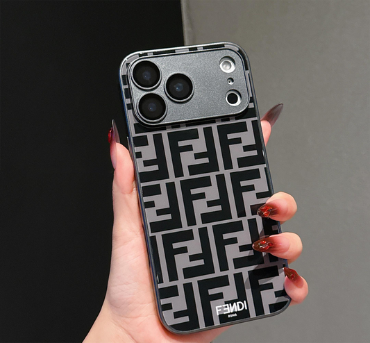 Coque iPhone antichoc à motif de luxe avec protection d'appareil photo