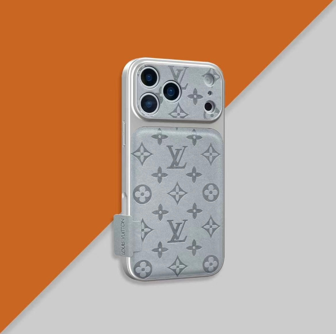 Funda de lujo para iPhone de cuero con estampado en relieve