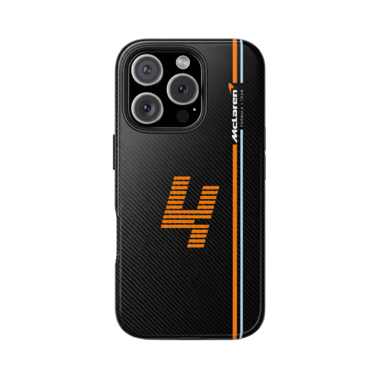 غطاء هاتف Ultimate McLaren F1 Team مصنوع من ألياف الكربون لهاتف iPhone