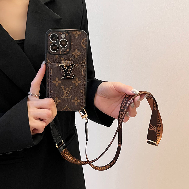 Luksus Card Bag Chain iPhone-deksel