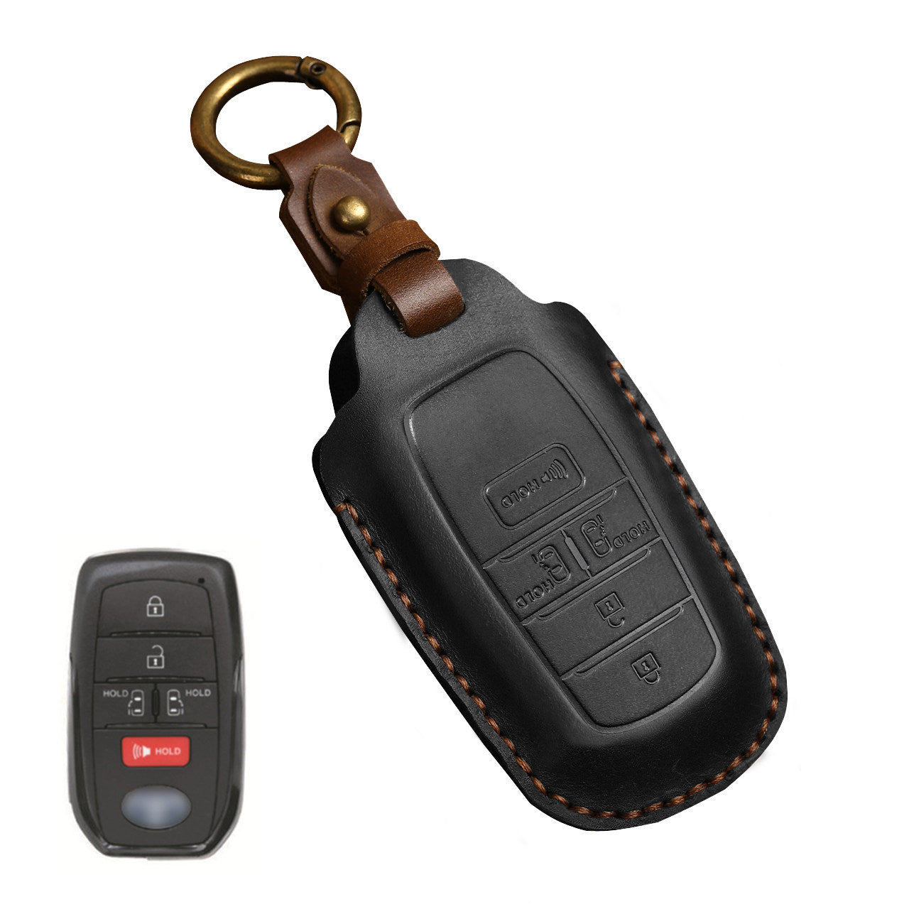 Cás eochair Toyota Top Grain Leather