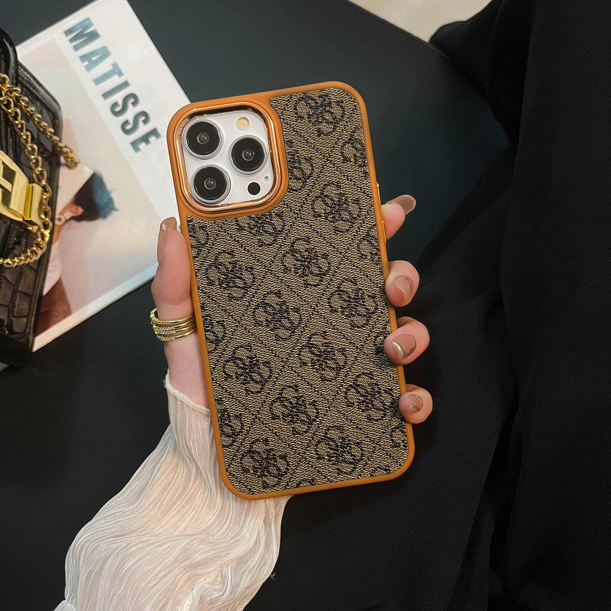 Yellow Luxury iPhone Case-MD231025