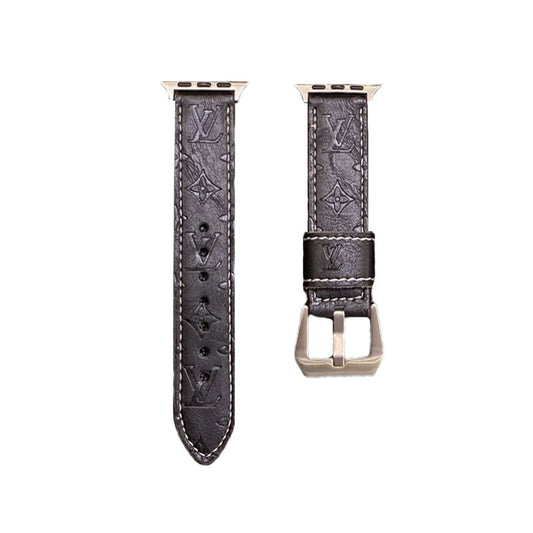 Kožne remenčići za Apple Watch Monogram Leather Blue-YH24422