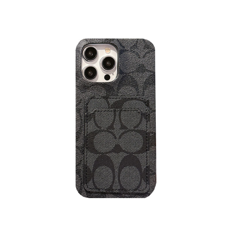 Klassisk klassisk iPhone-deksel med kortholder Hvit -JQB240330