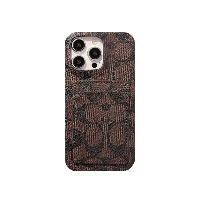 Klassisk klassisk iPhone-deksel med kortholder Hvit -JQB240330
