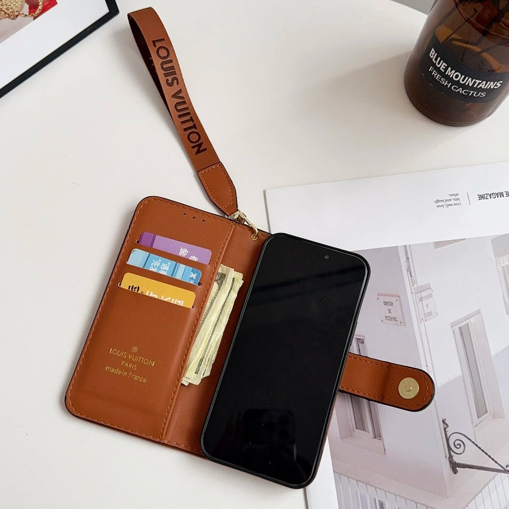 Funda de lujo para iPhone 17 con billetera incorporada