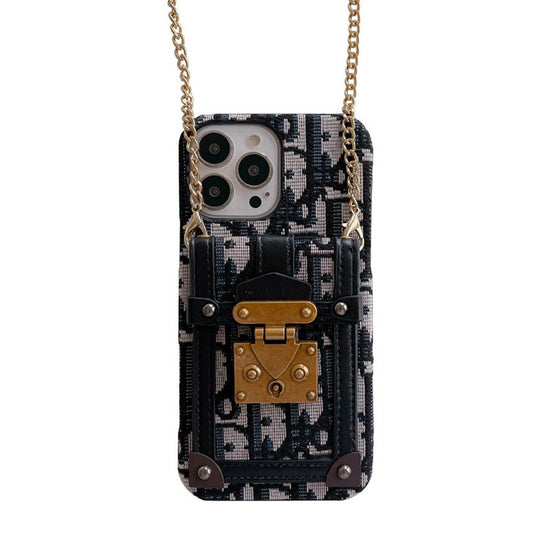 Mode kort taske stof iPhone etui