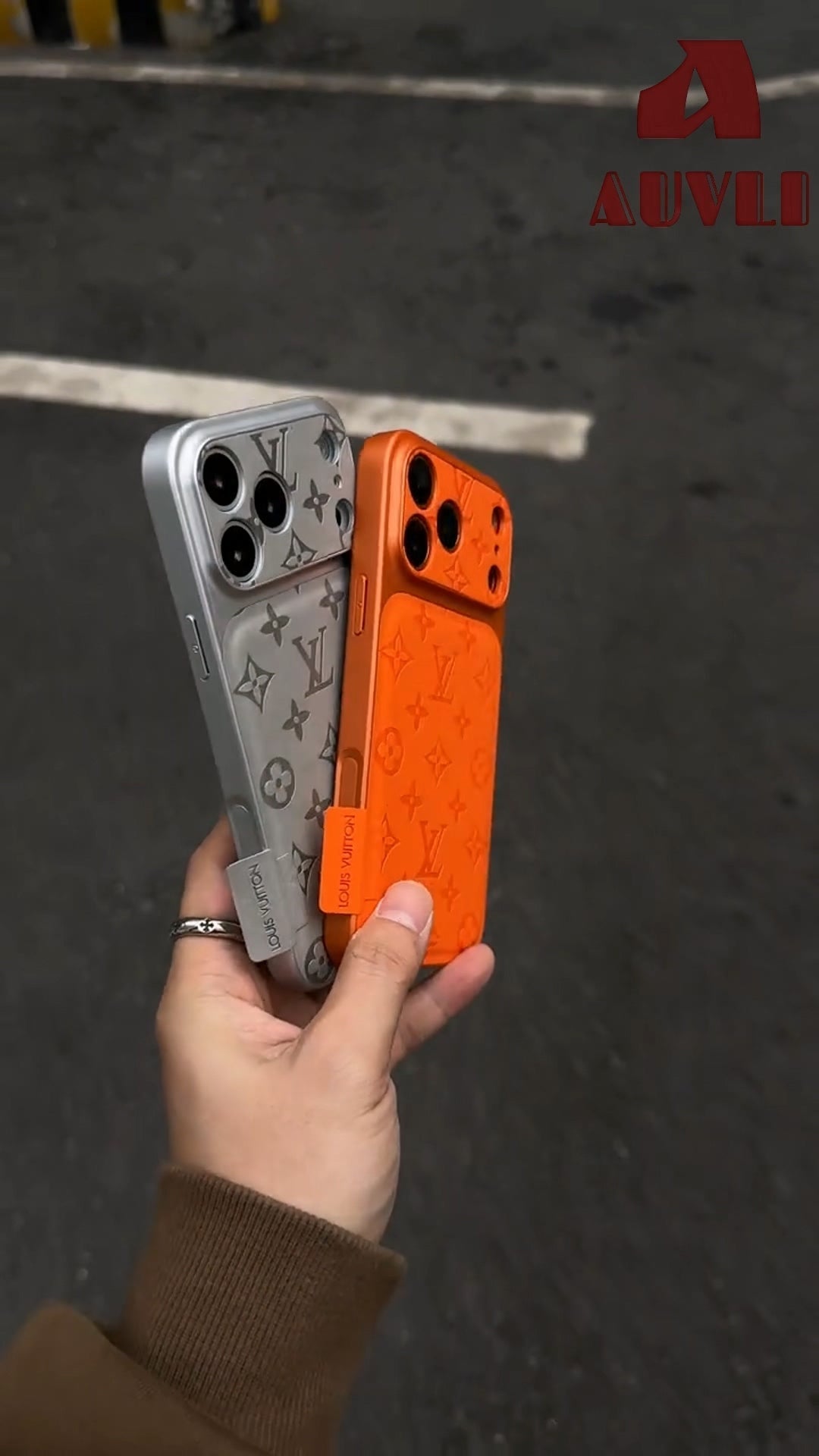Luksus præget læder-iPhone-cover