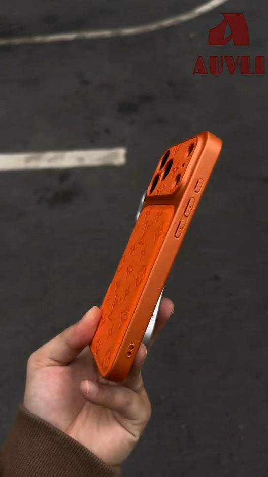 Luksus præget læder-iPhone-cover