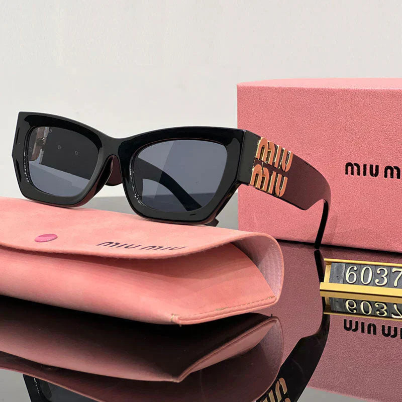 Módní čtvercové sluneční brýle Cat-Eye 6037