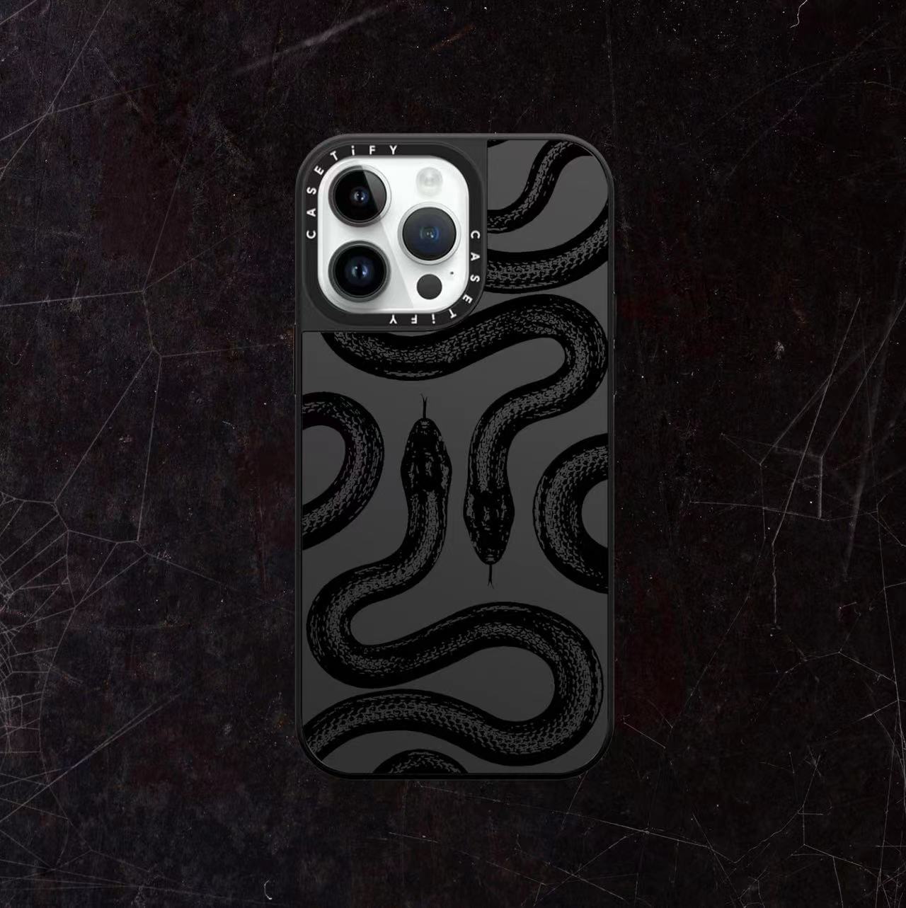 CUSTODIA PER IPHONE KINGSNAKE NERA