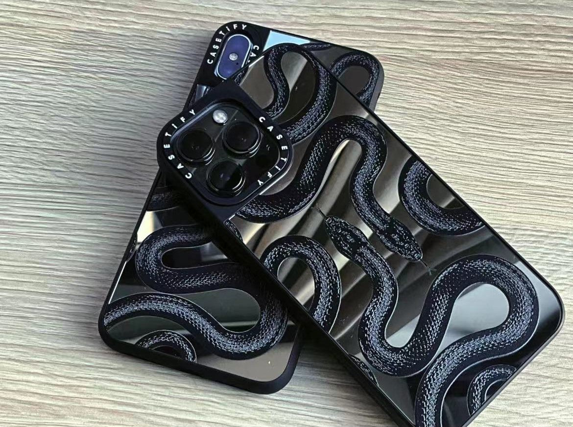 CUSTODIA PER IPHONE KINGSNAKE NERA
