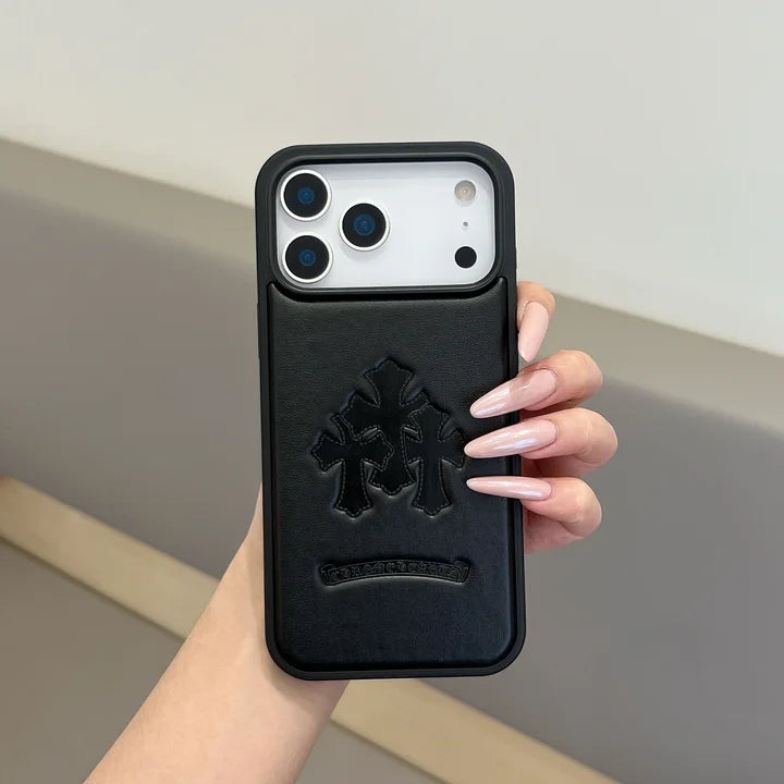 Ensiluokkainen keinonahkainen iPhone-kuori
