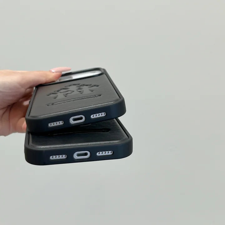 Ensiluokkainen keinonahkainen iPhone-kuori