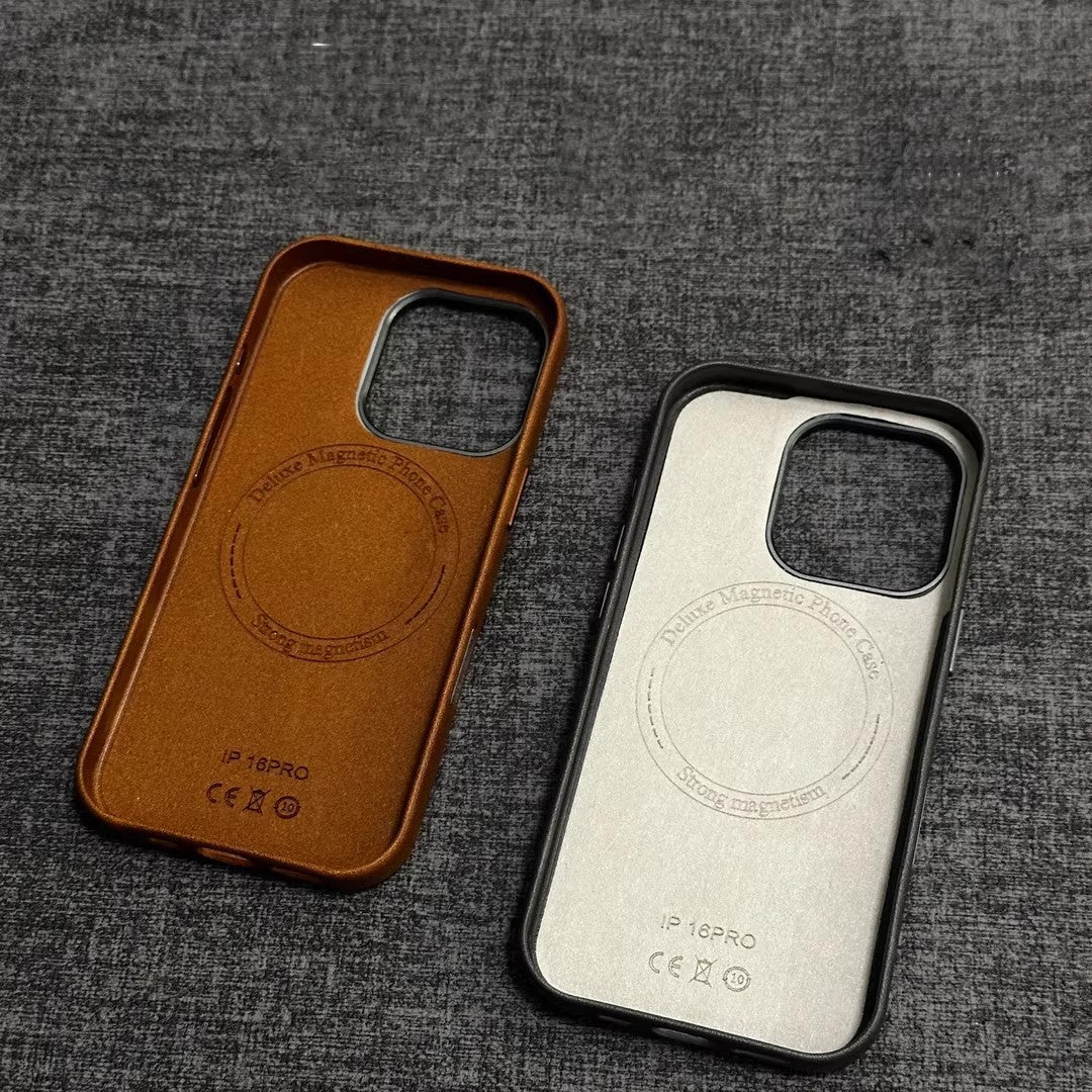 Klassische iPhone-Hülle aus echtem Leder