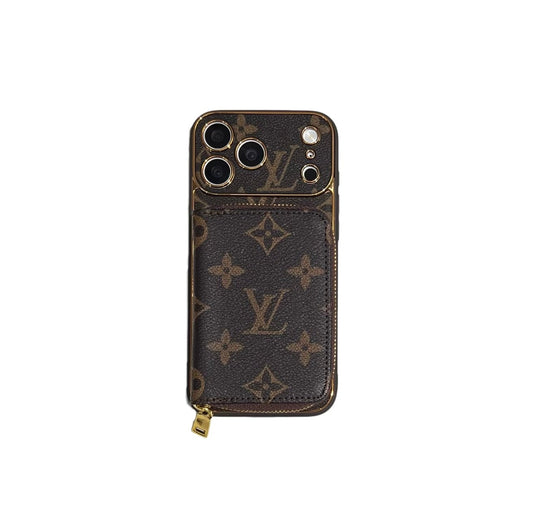 Luxury Zip Wallet 17 iPhone Case