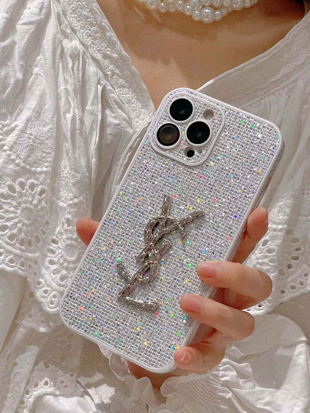 Luksuriøse glitter iPhone-deksler