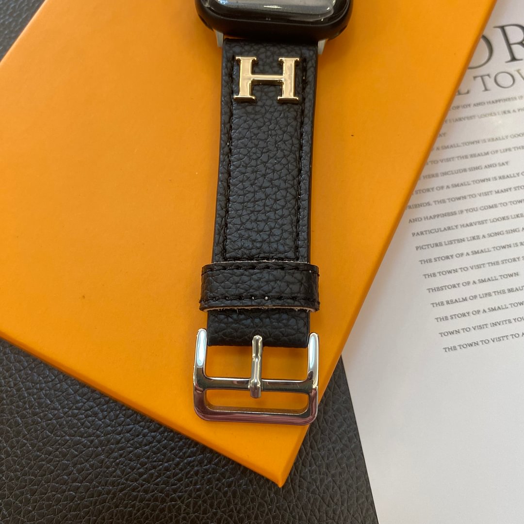 Apple-Watch-Armband aus echtem Musterleder