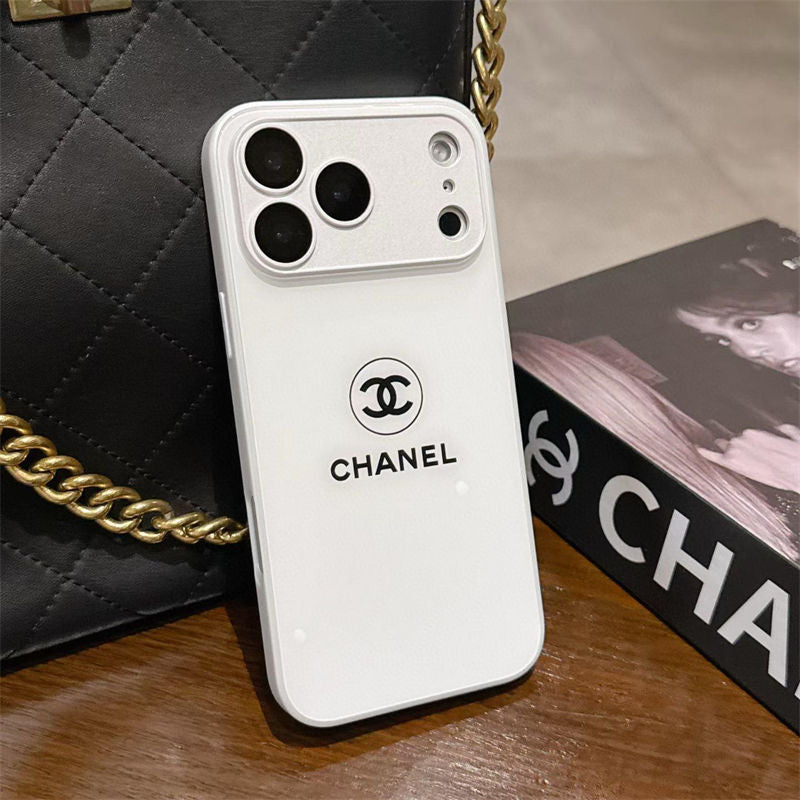 Klassisk Minimalist Luxe iPhone-deksel – White Gloss Edition