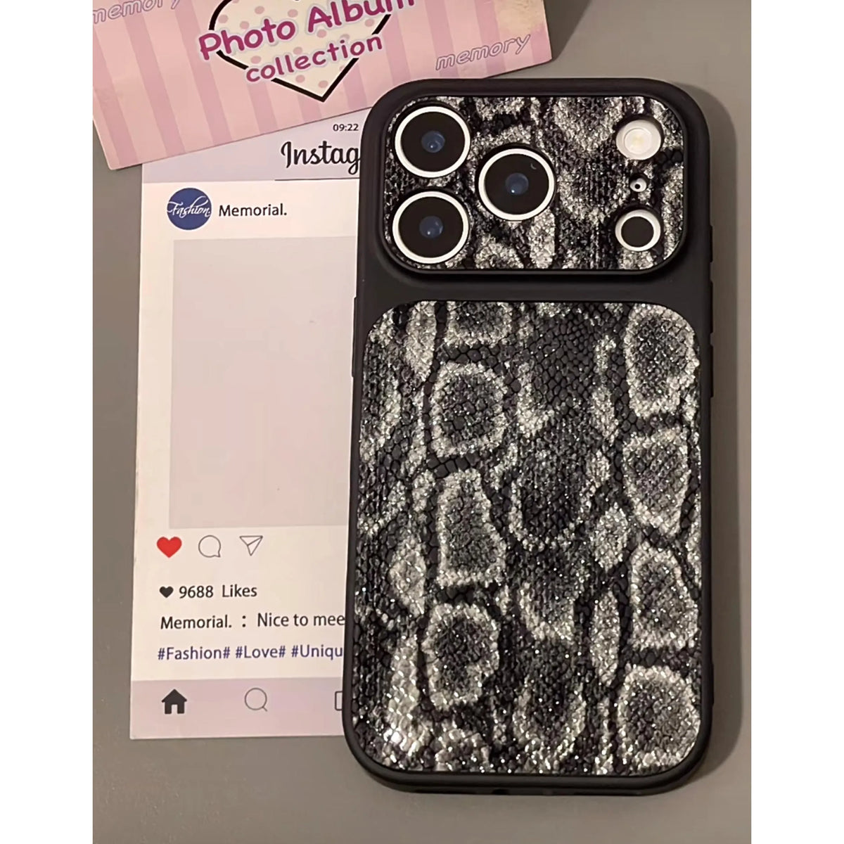 Luksus Snake Skin Texture iPhone-deksel