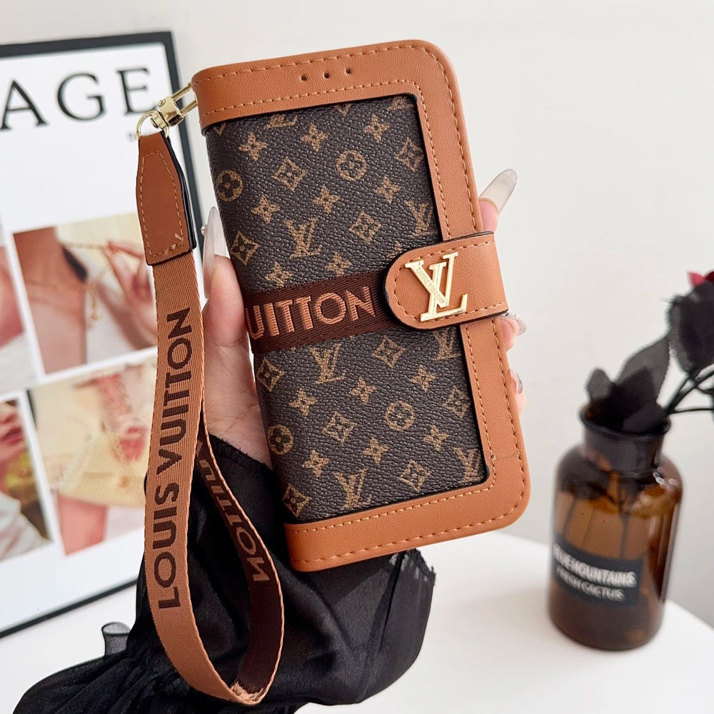 Funda de lujo para iPhone 17 con billetera incorporada