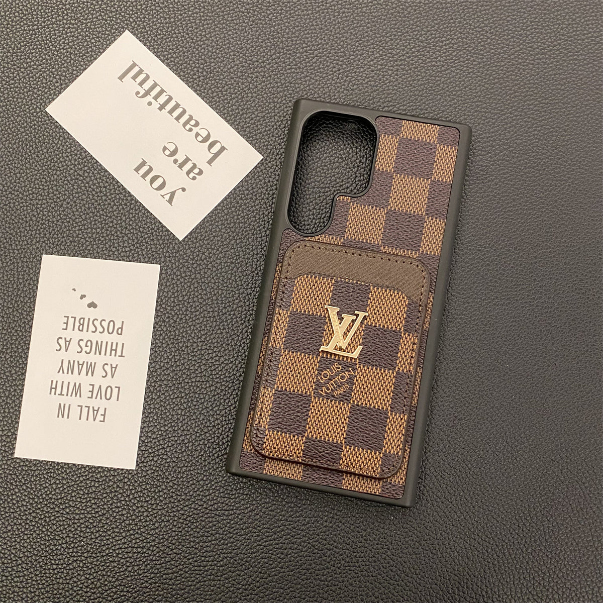 SAMSUNG GALAXY PETITE MALLE TELEFONFODRAL KORTHÅLLARE MONOGRAM KANVAS