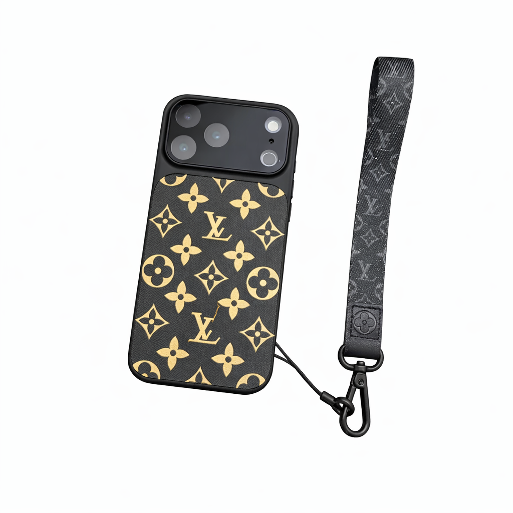 Licht luxe monogramhoesje met magnetisch ontwerp · iPhone 17 Nieuw