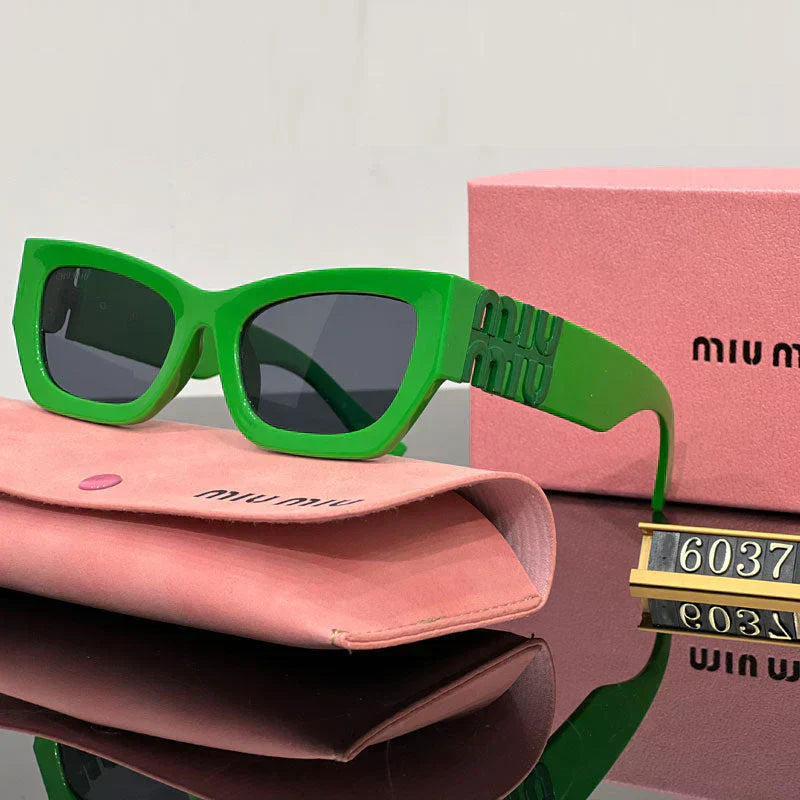 Módní čtvercové sluneční brýle Cat-Eye 6037