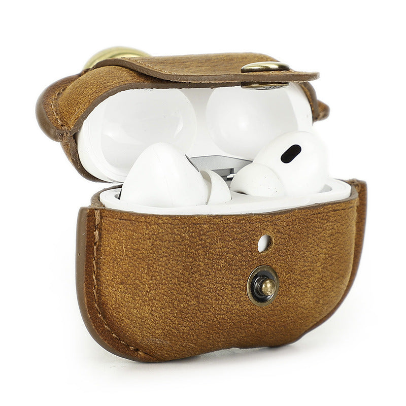 Airpods Pro 2 Cás Airpods Leathar le Gearrthóg