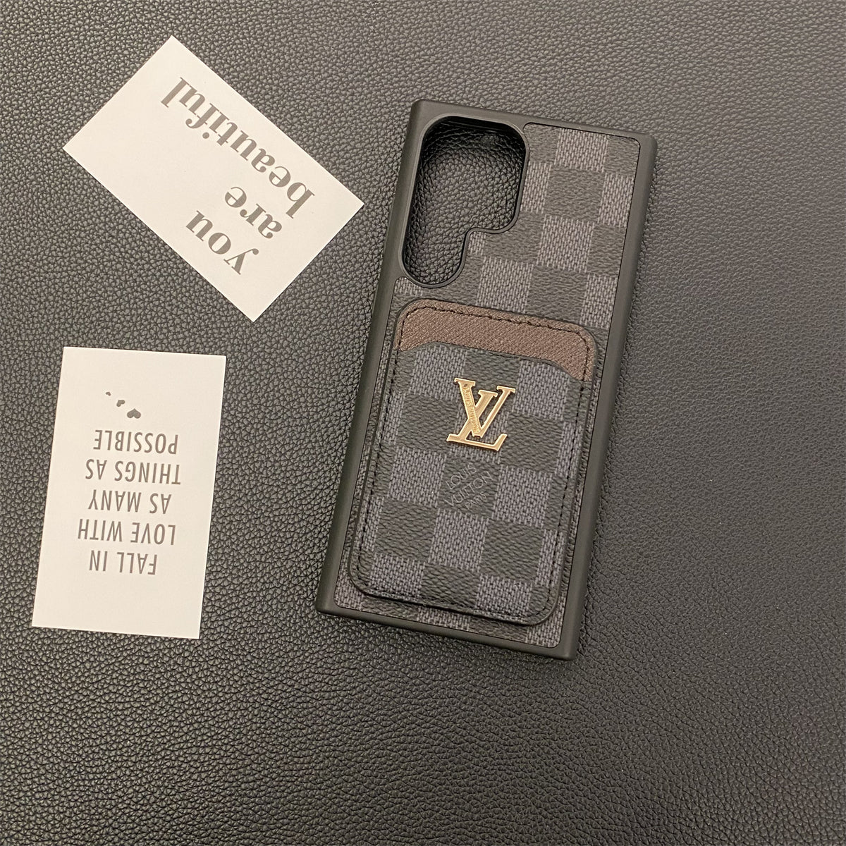 SAMSUNG GALAXY PETITE MALLE TELEFONFODRAL KORTHÅLLARE MONOGRAM KANVAS