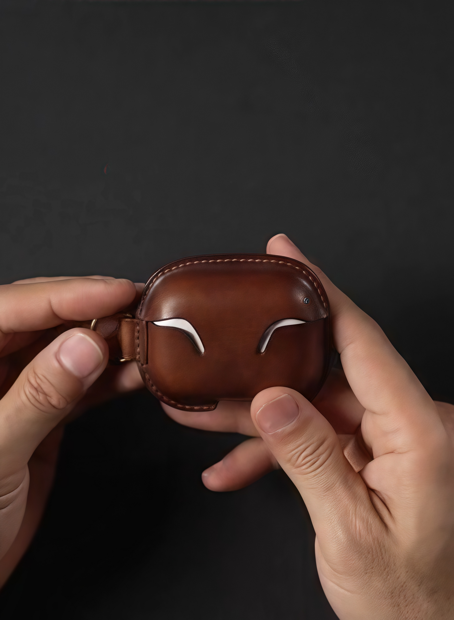 Étui Airpods en cuir véritable de qualité supérieure