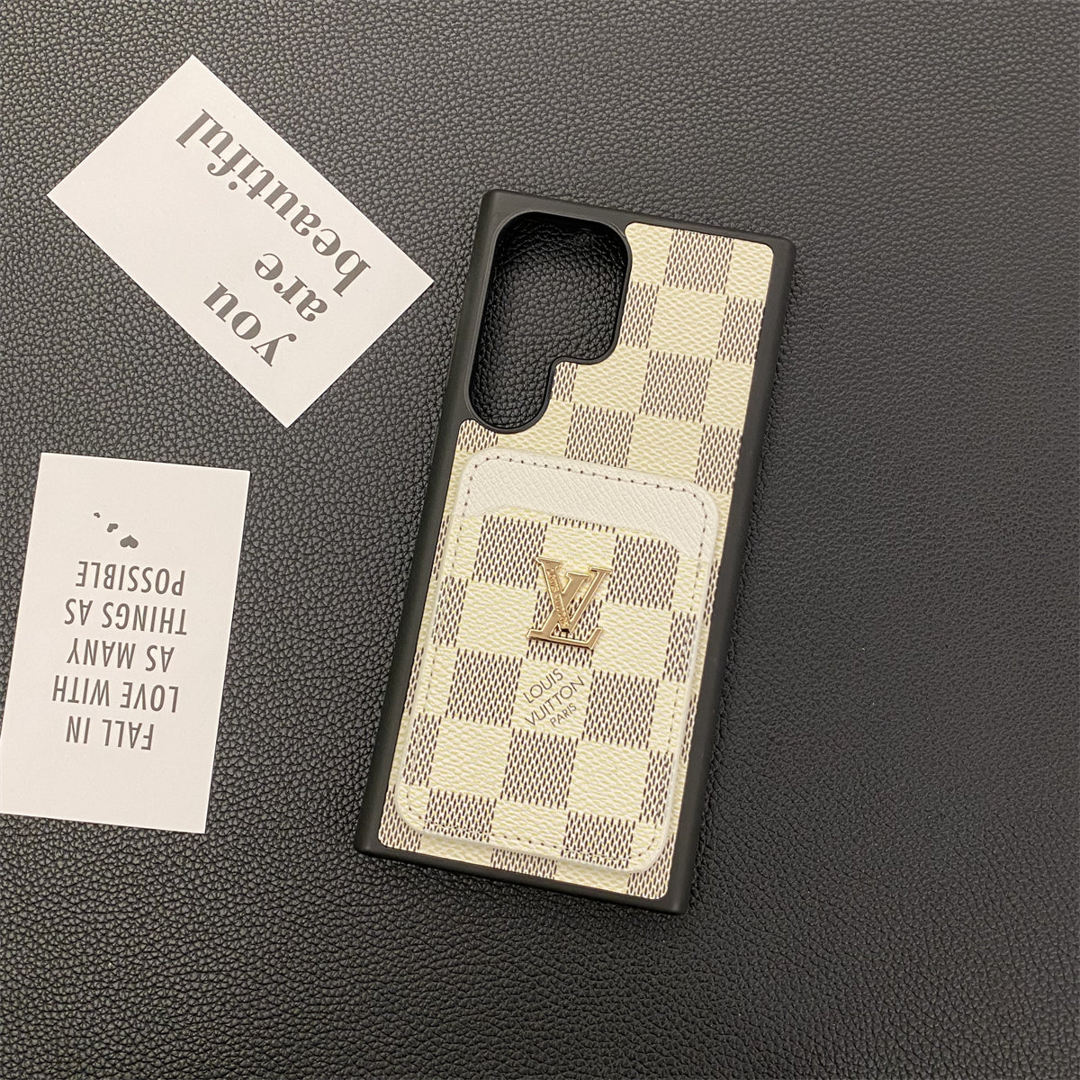 SAMSUNG GALAXY PETITE MALLE TELEFONFODRAL KORTHÅLLARE MONOGRAM KANVAS