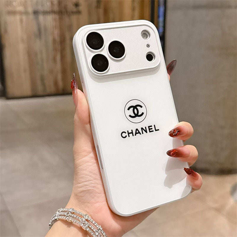 Klassisk Minimalist Luxe iPhone-deksel – White Gloss Edition