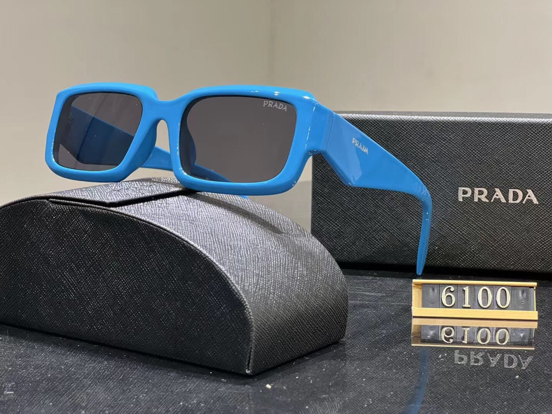 Occhiali da sole quadrati bassi 6100