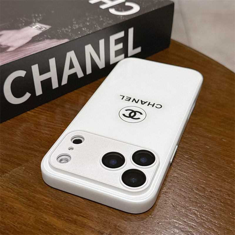Klassisk Minimalist Luxe iPhone-deksel – White Gloss Edition