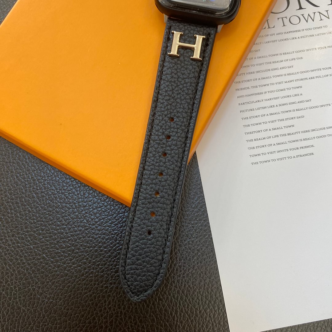 Apple-Watch-Armband aus echtem Musterleder
