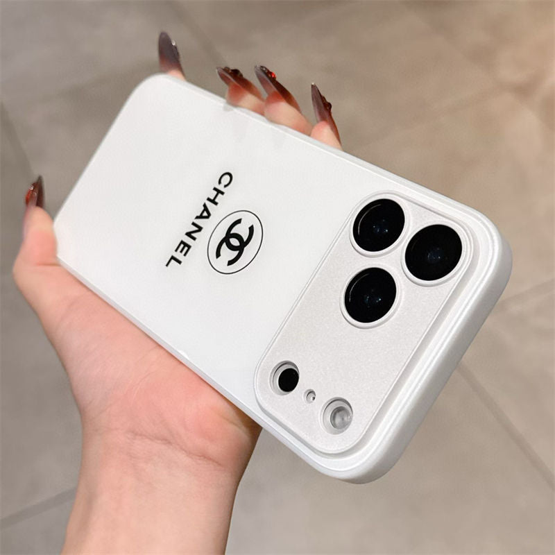 Klassisk Minimalist Luxe iPhone-deksel – White Gloss Edition