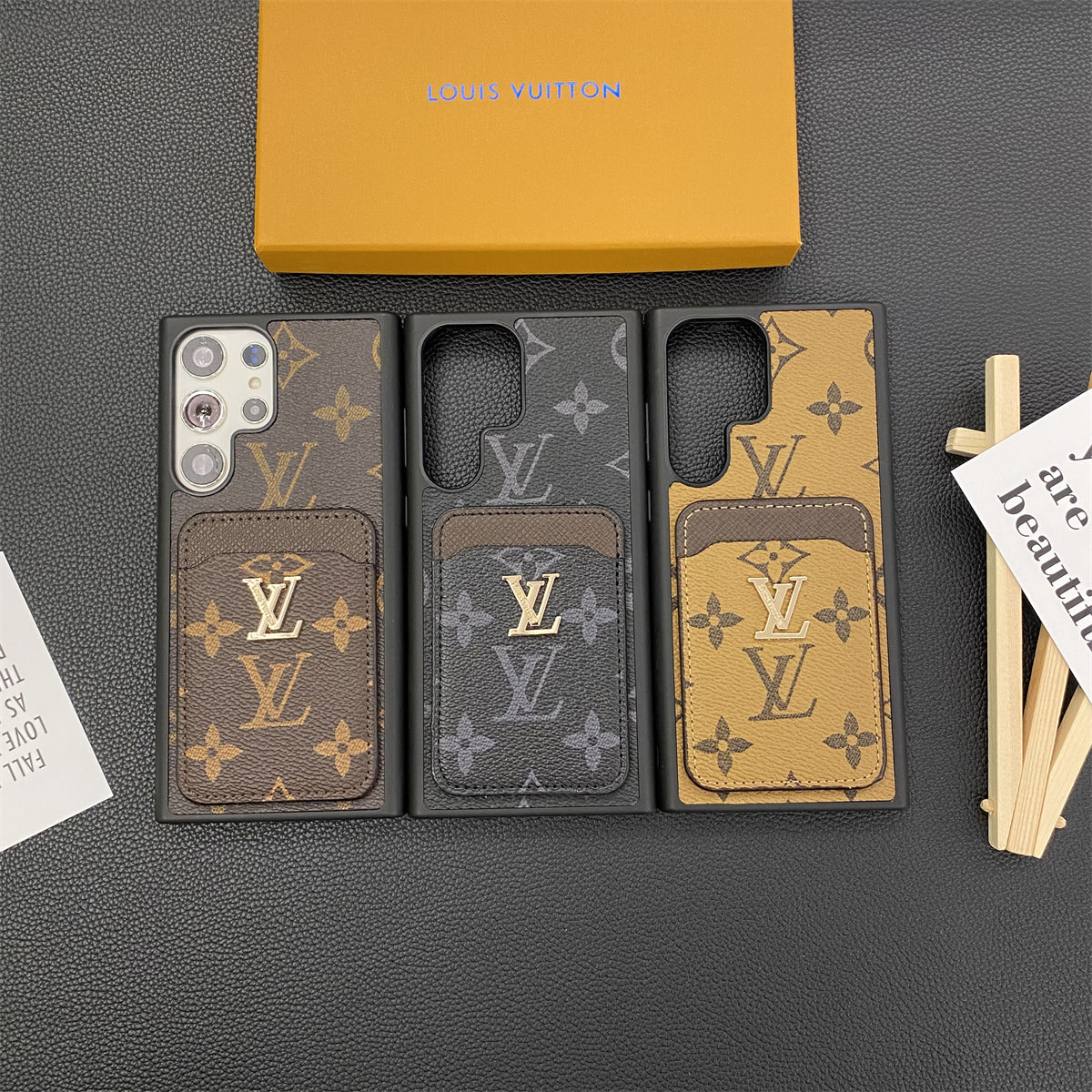 SAMSUNG GALAXY PETITE MALLE TELEFONFODRAL KORTHÅLLARE MONOGRAM KANVAS