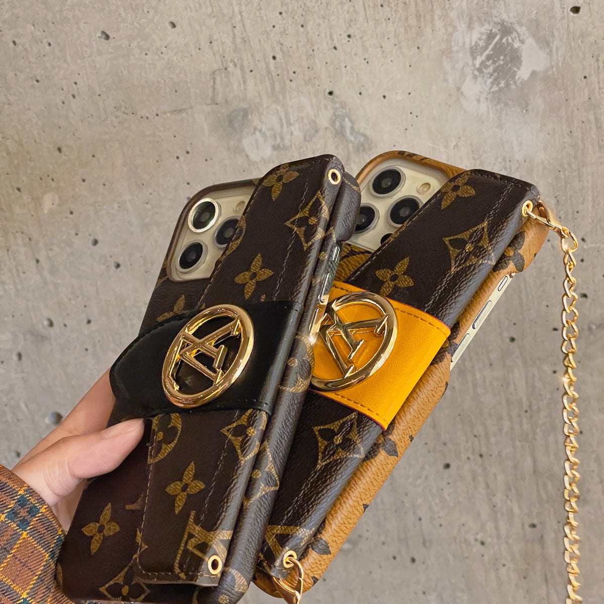 Luxus CrossBody kártyatartó iPhone tok