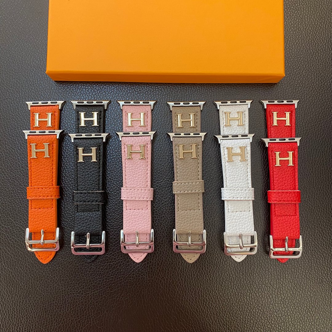 Apple-Watch-Armband aus echtem Musterleder
