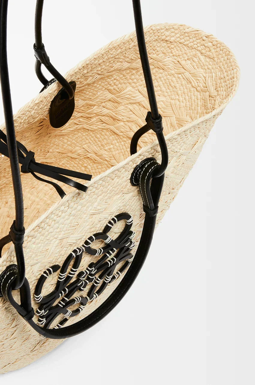 Luxe LYW-mand van palmblad en natuurlijk bruin