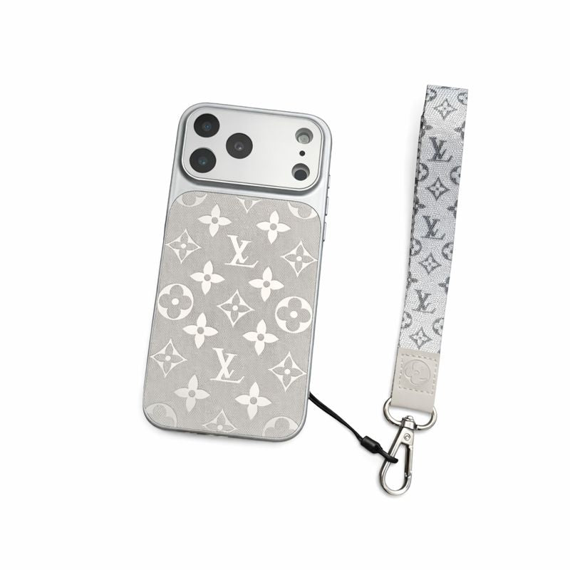 Licht luxe monogramhoesje met magnetisch ontwerp · iPhone 17 Nieuw