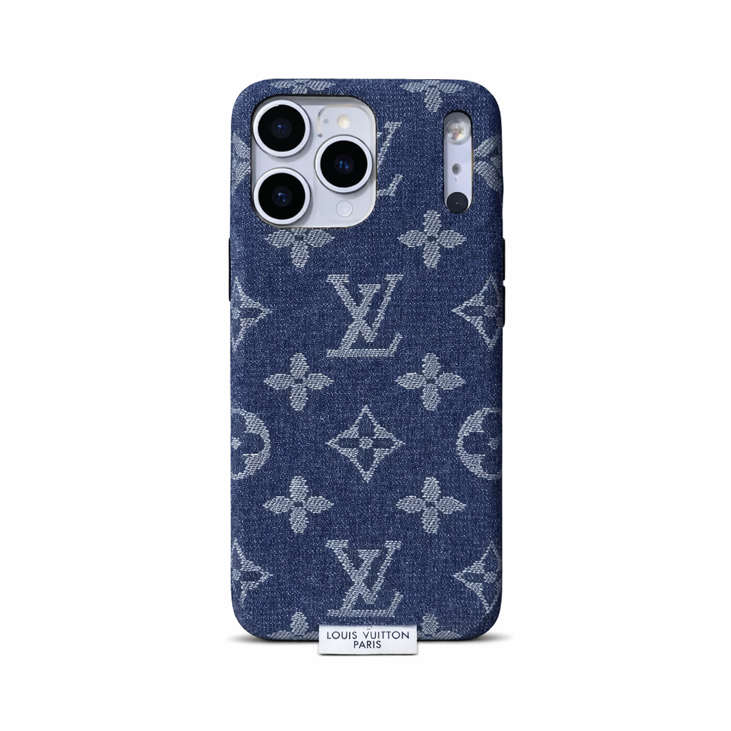 Coque iPhone 17 Pro Max en tissu denim de luxe