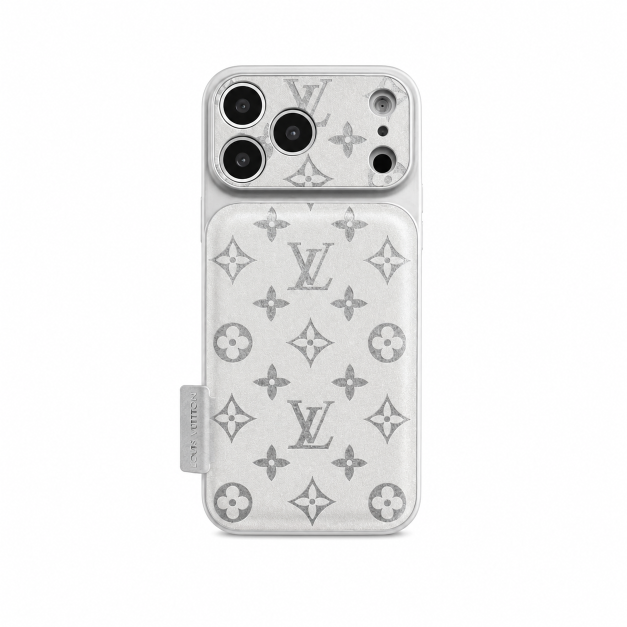 Funda de lujo para iPhone de cuero con estampado en relieve