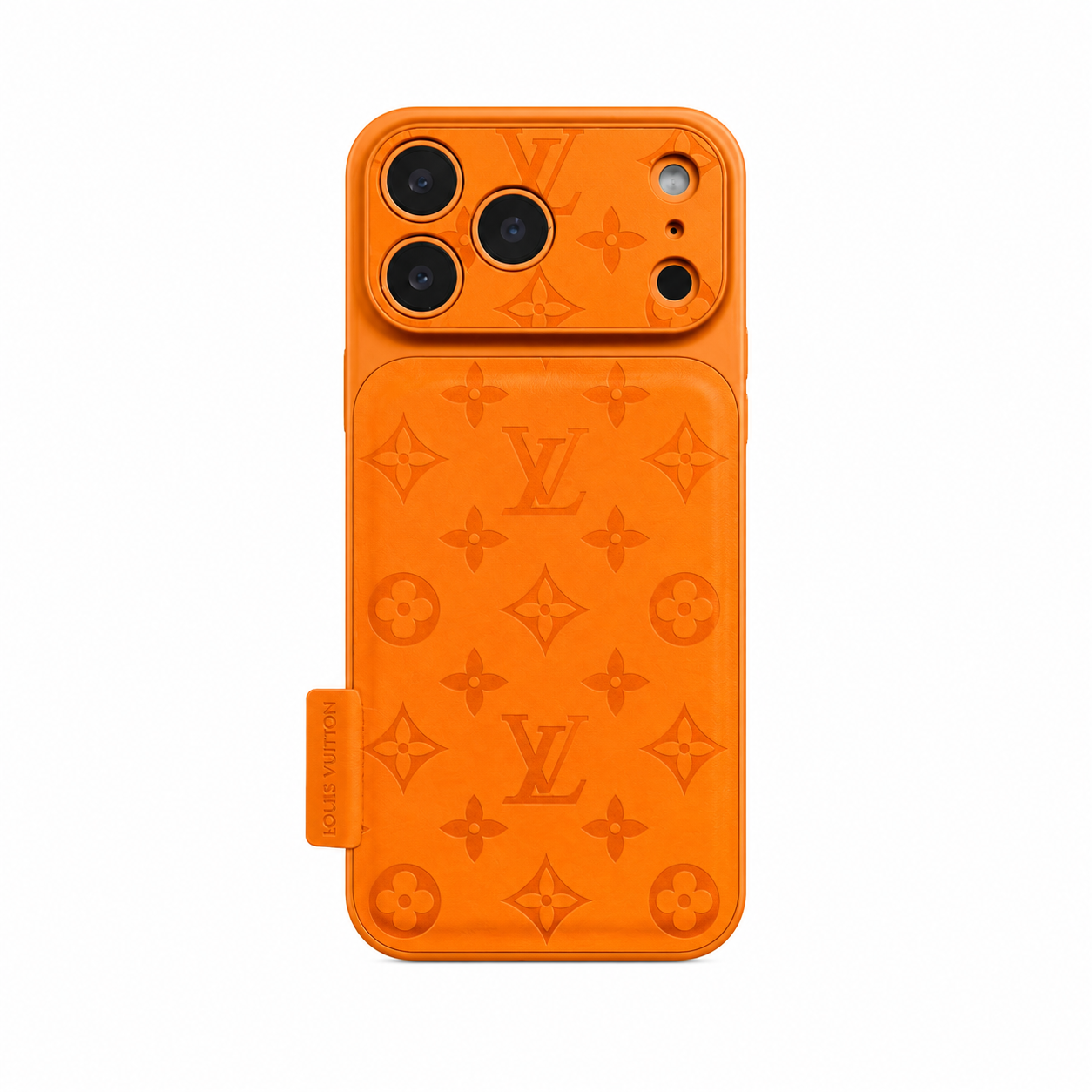 Funda de lujo para iPhone de cuero con estampado en relieve