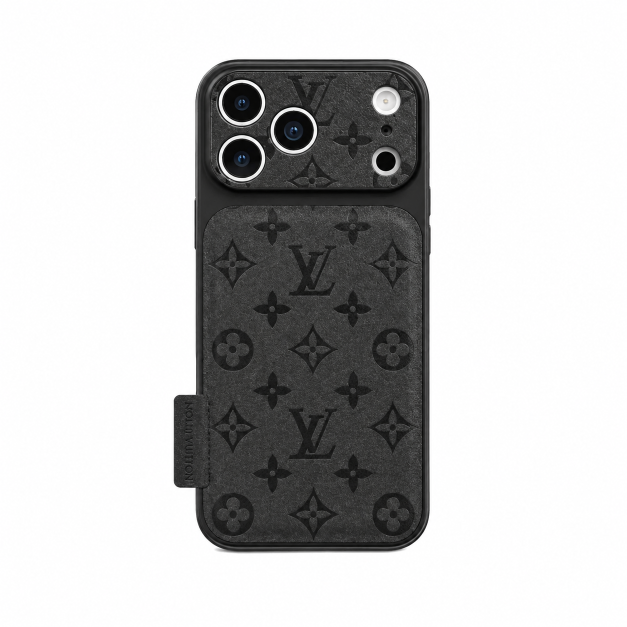 Funda de lujo para iPhone de cuero con estampado en relieve