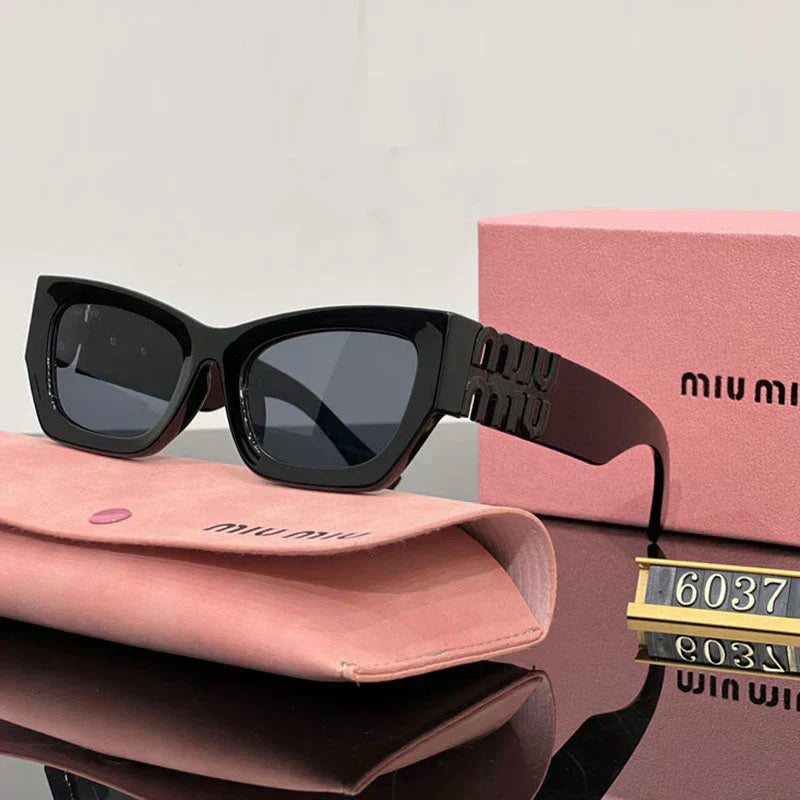 Módní čtvercové sluneční brýle Cat-Eye 6037