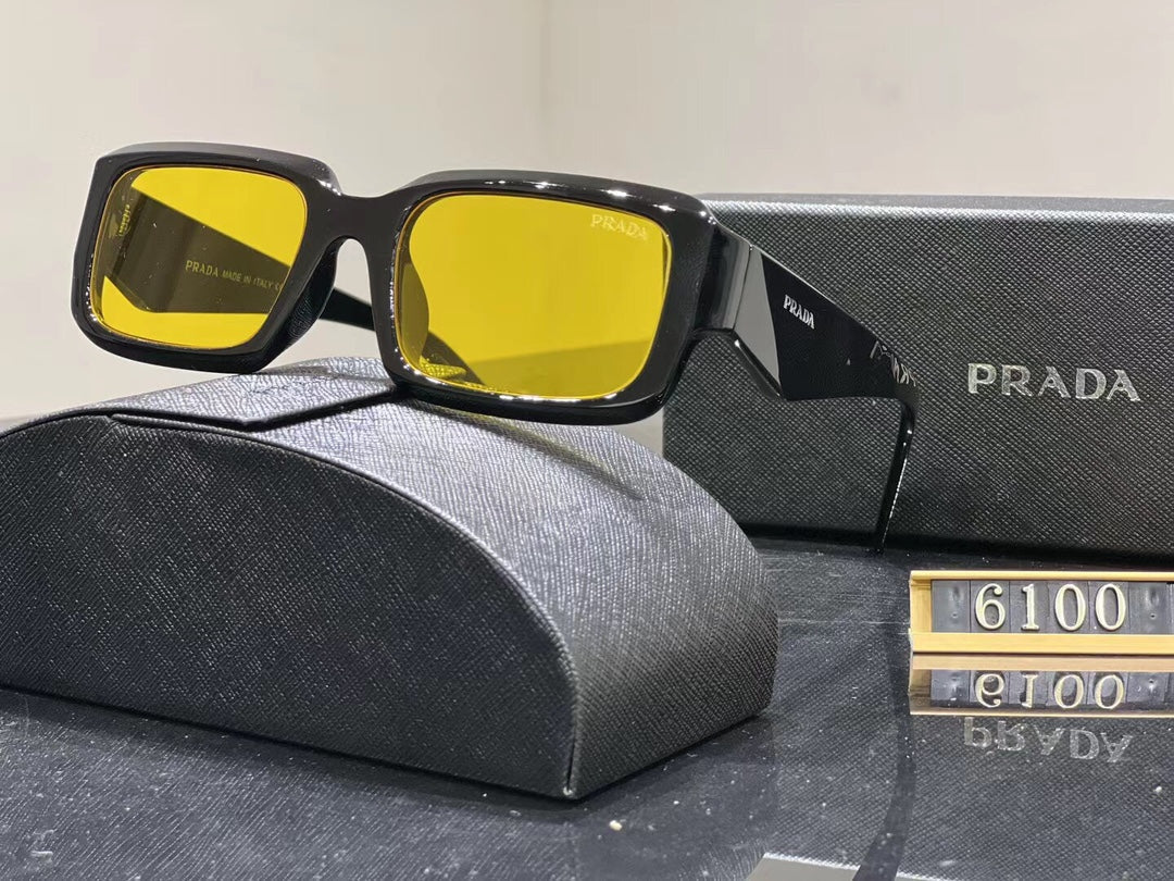 Occhiali da sole quadrati bassi 6100