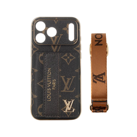 Étui pour iPhone en cuir avancé de luxe avec porte-cartes & Sangle