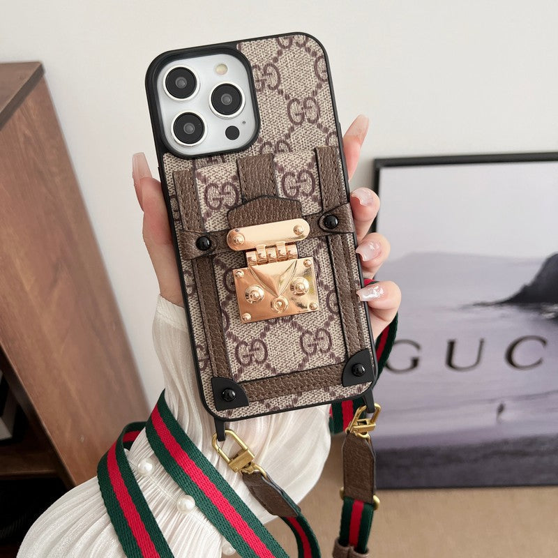 Premium Card Bag Chain Classic iPhone-deksel